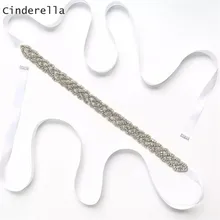 Золушка стеклянные стразы пояс невесты Свадебная вечеринка лента для подружки невесты ремень Дешевые Свадебные ременные аксессуары
