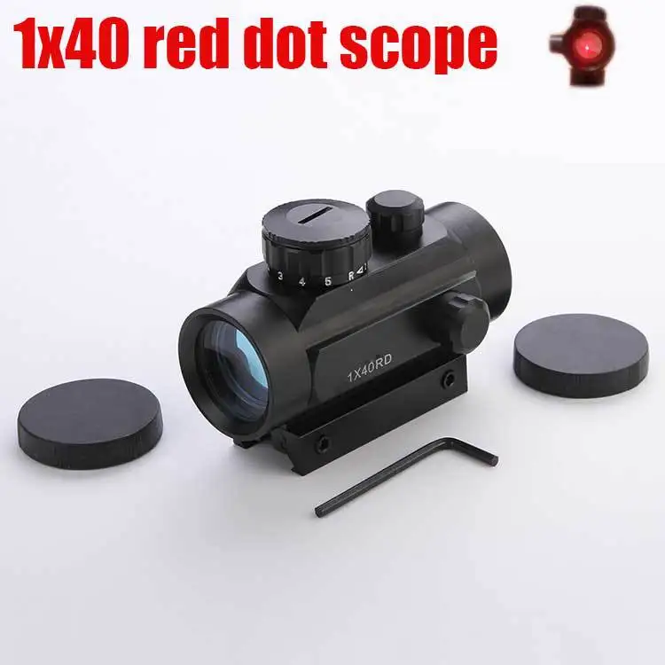 Многофункциональный винтовочный прицел Коллиматорный 1x40 Red Dot 20 мм рельсовое