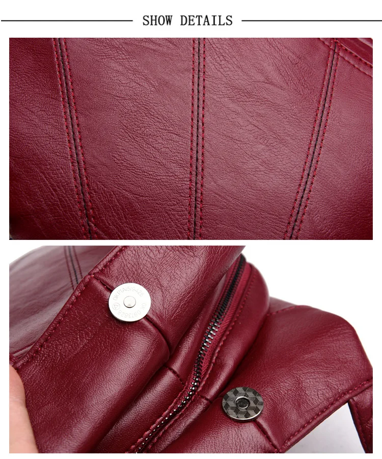 Mochilas de couro feminino anti-roubo bolsa de