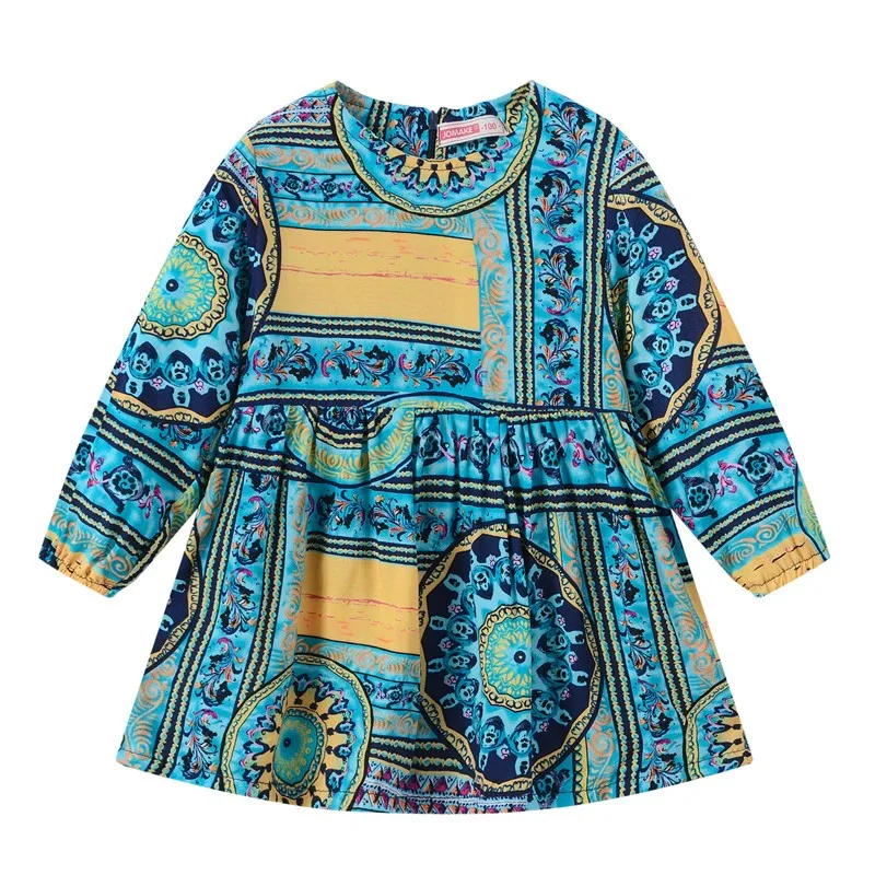 

Spring Girls Dresses Print With Flower Toddler Dress Casual And Cute Clothes For Girls Long Sleeve Toddler Girl Clothes