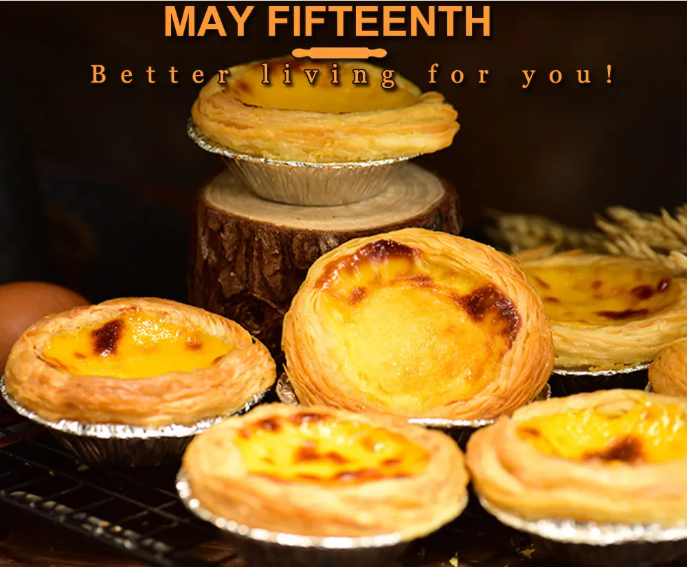 Aluminum Alloy Disposable Egg Tart Mold for Baking Round Cake Mold for Cupcake 100PCSLot Dropshipping (1)