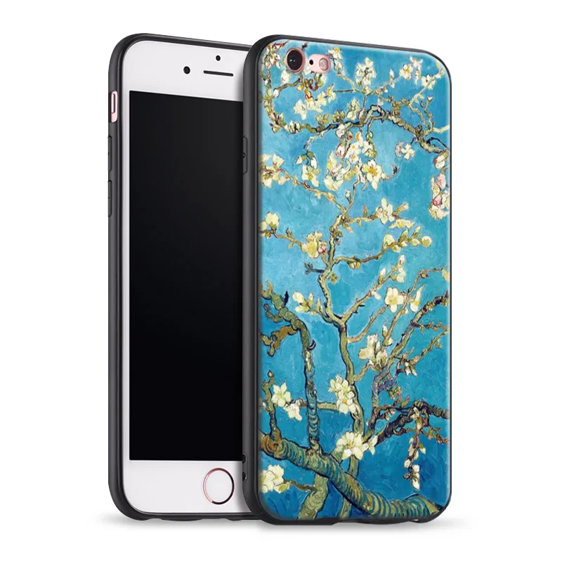 

Van Gogh Almond Blossoms Tpu Soft Silicone Phone Case Cover Shell For Apple iPhone 5 5s Se 6 6s 7 8 Plus X XR XS MAX