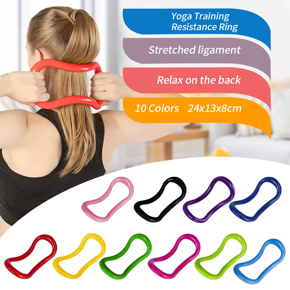 

CALOFE Multifunction Yoga Circle Equipment Yoga Ring Pilates Workout Fitness Circle Training Resistance Support Tool Calf Home