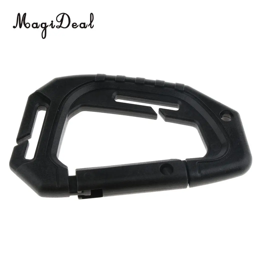 MagiDeal Carabiner Carabiner D Shape Hook Light Weight Spring Snap Gear Clip Utility Hooks Backpack Hanging Buckle for Hiking 