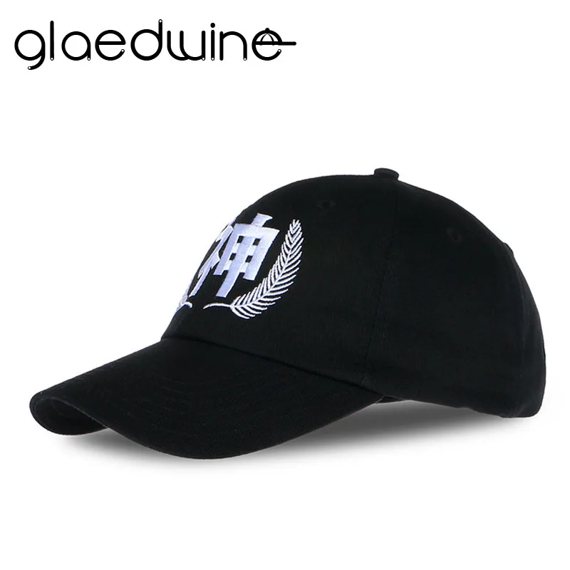 Glaedwine модные Бейсбол крышка китайский письмо Бог Casquette soild Snapback папа шляпа для Для мужчин Для женщин в стиле хип-хоп Регулируемая Trucker Шапки