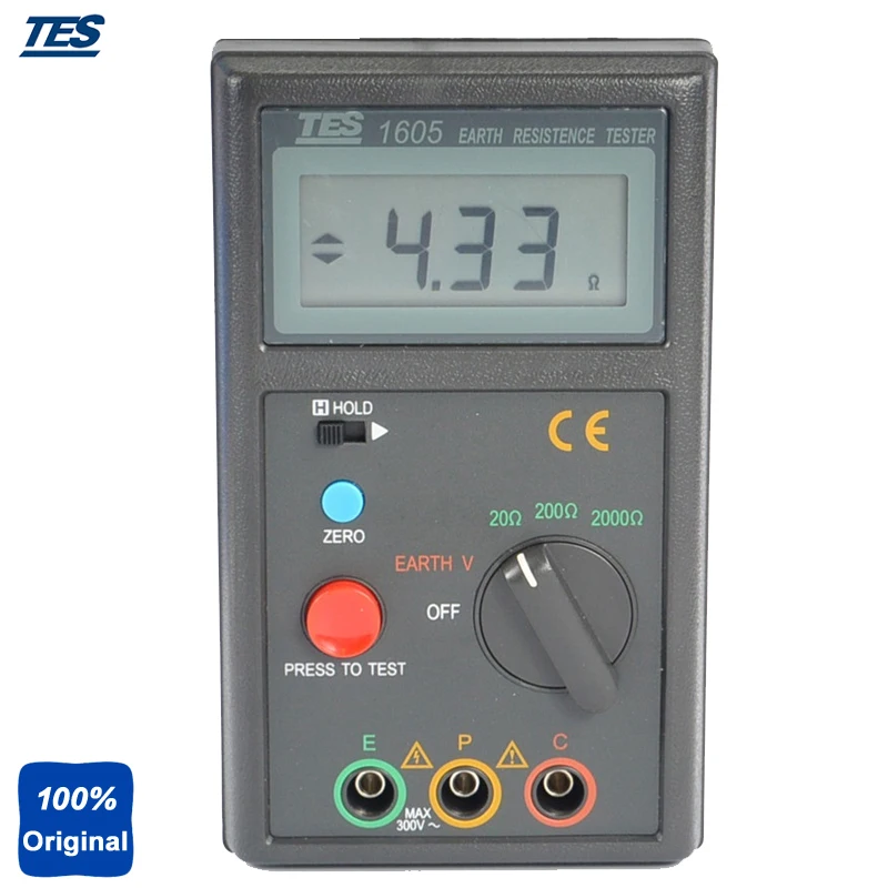 TES-1605 измерение напряжения земли тестер сопротивления цифровой | Инструменты