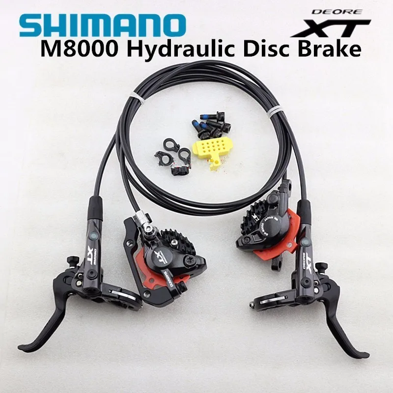 

Shimano Deore XT M8000 Hydraulic Disc Brake Set Brake Lever + M8000 Hydraulic Disc Brake Black with ICE-TECH PADS