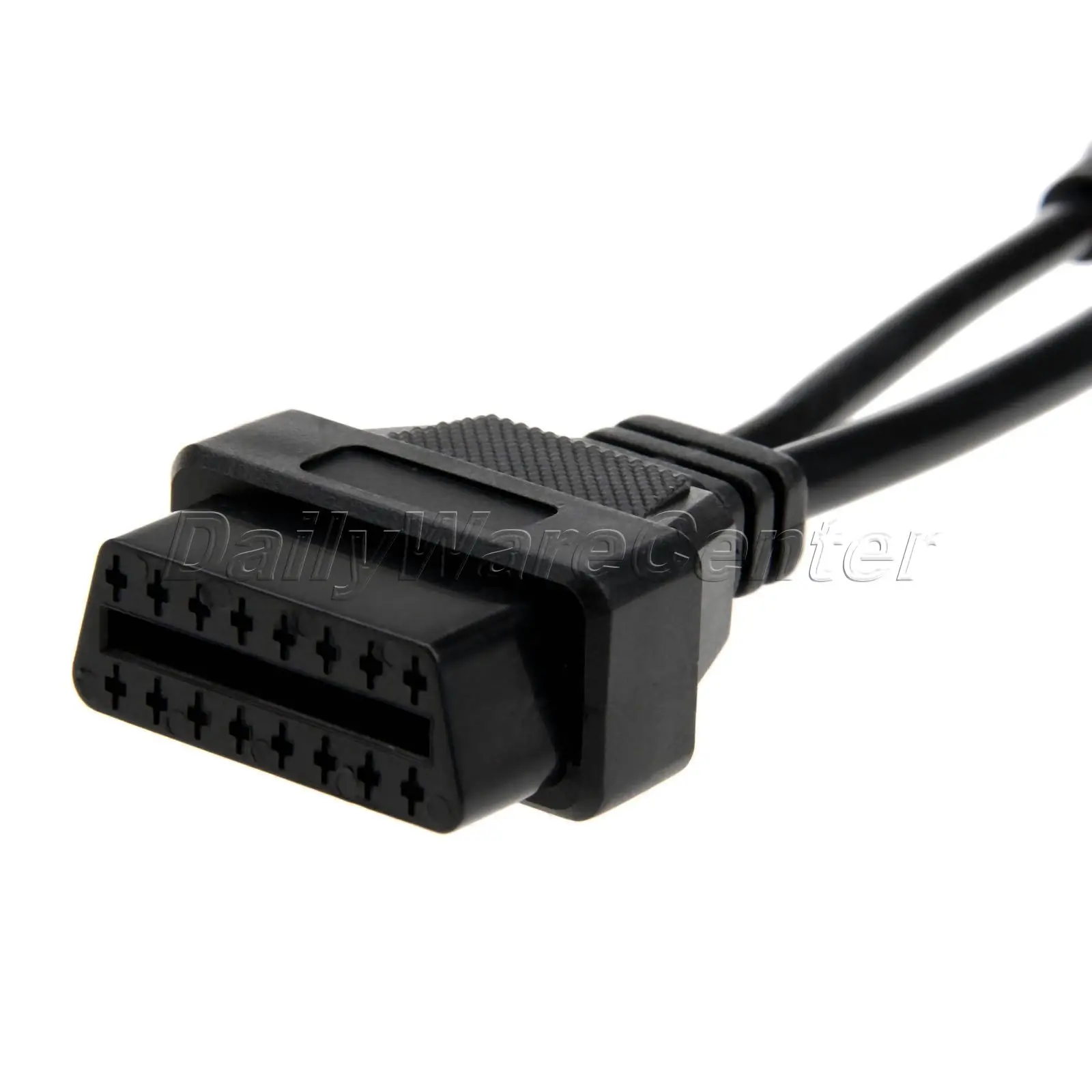 For Mitsubishi 12Pin to 16Pin OBDII 2 Connector OBD Diagnostic Adapter Car Cable Car Diagnostic Tools OBD Cable for Mitsubishi