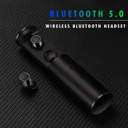 TWS Bluetooth 5,0 наушники беспроводные наушники Handsfree Мини спортивные гарнитуры вкладыши для смартфона с зарядным устройством для xiaomi
