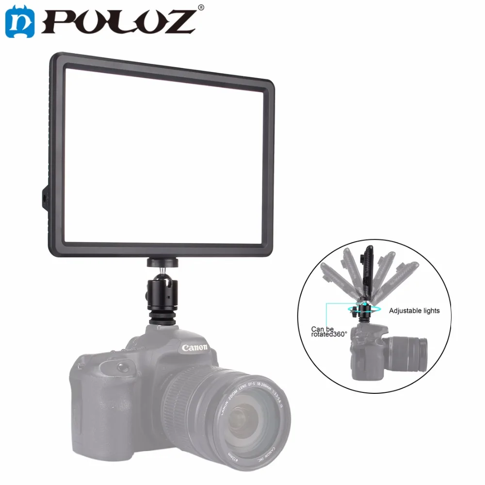 PULUZ Mini LED Video Light Photo Lighting on Camera Hot shoe Mount Dimmable LED Lamp for Canon Nikon Sony Camcorder DV DSLR PULUZ Mini LED Video Light Photo Lighting on Camera Hot shoe Mount Dimmable LED Lamp for Canon Nikon Sony Camcorder DV DSLR