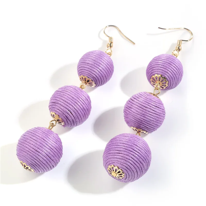 

CWEEL Long Earrings For Women Vintage Statement Fashion Earings Punk Boho Wedding Jewelry Round Big Fringe Drop Earrings