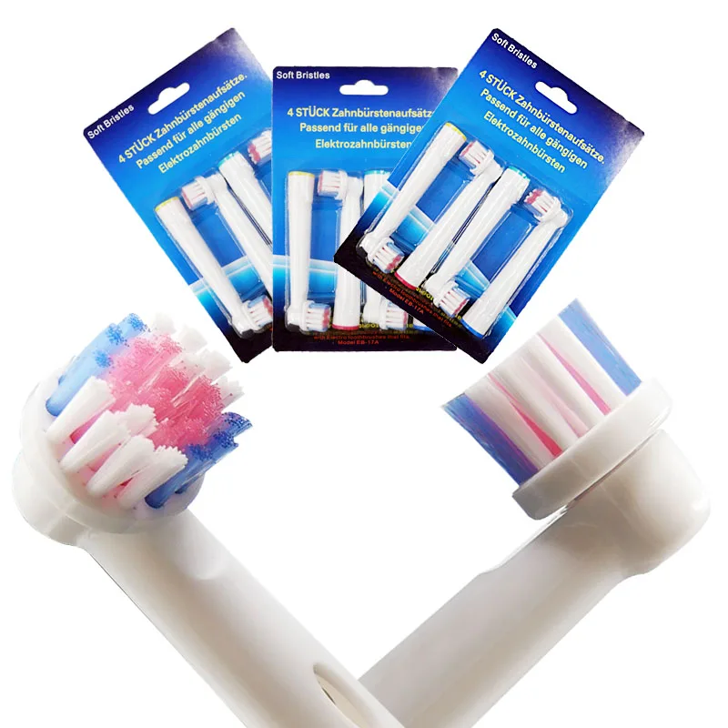 12 шт. сменные головки для электрической зубной щетки oral b braun EB 17S насадки