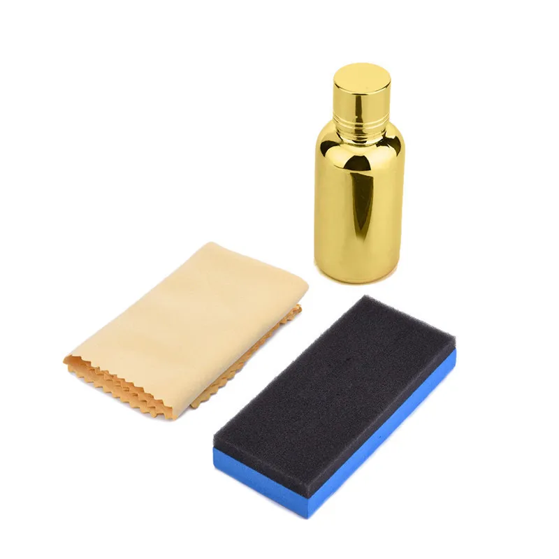 9H Car Liquid Ceramic Coat Auto Detailing Glasscoat Useful Anti scratch Polish Motocycle Paint Care In Gold Bottle|paint care|ceramic coatcar polish