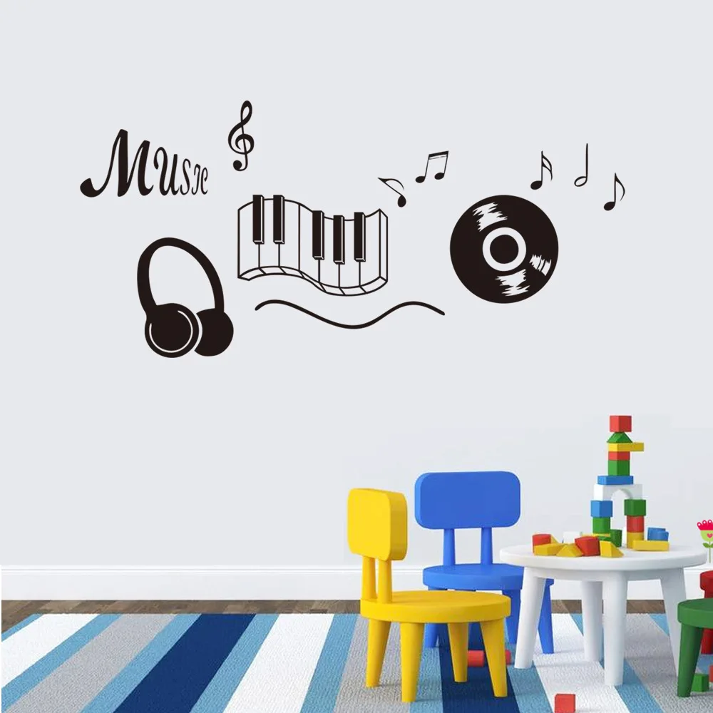 Buy Music Theme Stickers Eco friendly Removable Vinyl