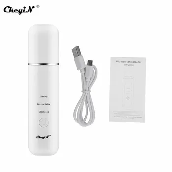 

Ultrasonic Skin Scrubber Deep Face Cleaning Machine Peeling Shovel Pore Cleaner EMS Lifting Moisturizing Facial Massager USB P52