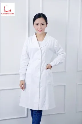

Female doctor pure cotton white coat doctor nurse's clothing