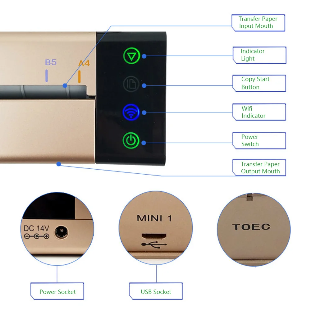 Топ класс USB порт мини-машина для переноса татуировок набор для приложения ПК WLAN термальный трафарет копировальный принтер для переноса бумаги