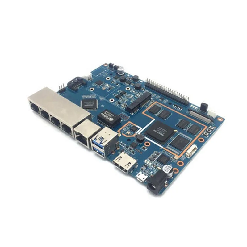 Banana Pi R2 BPI Quad Core 2 Гб Оперативная память с жесткими дисками SATA Wi Fi Bluetooth 8 памяти на