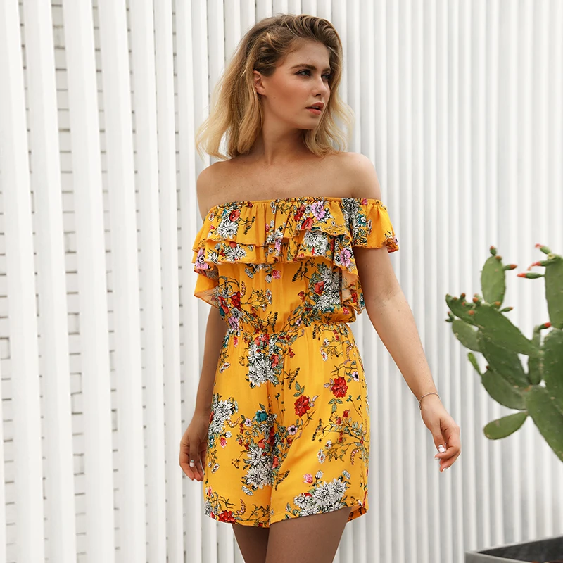 women's one piece shorts romper dress