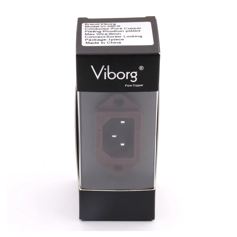 

Viborg VI-06CR Audio Grade Pure Red Copper IEC Inlet Socketplugs jack