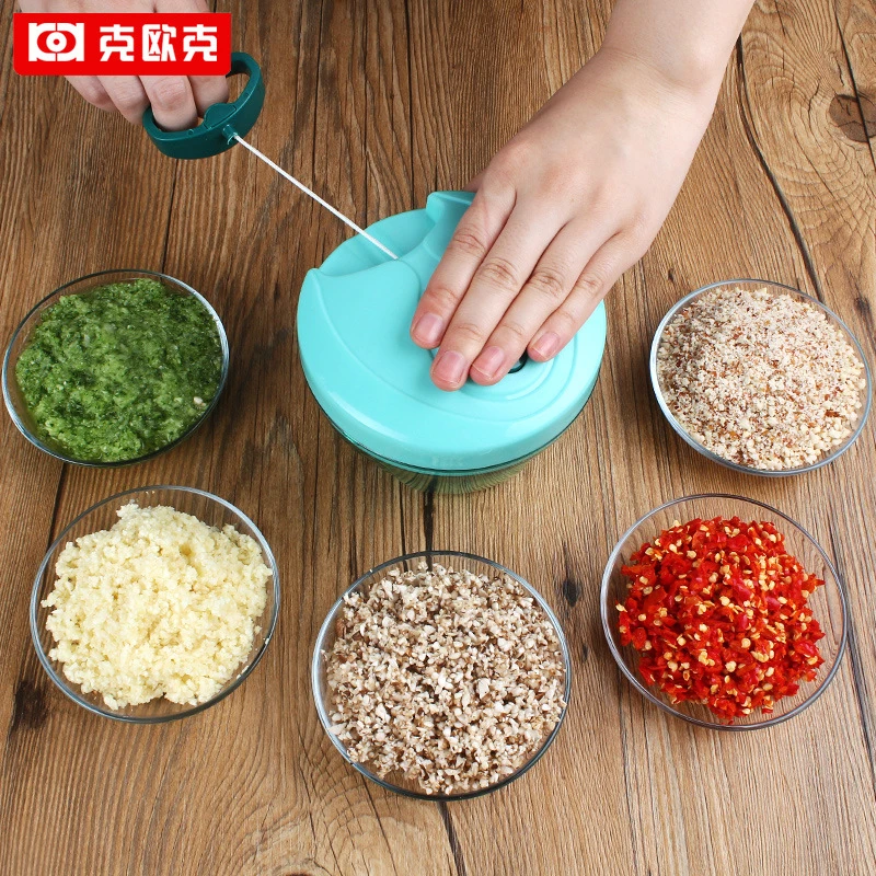

Manual Mashed Garlic Machine KEOUKE Fruit Blenders food chopper Vegetable Food Processor Kitchen Cutting Mashing Tool