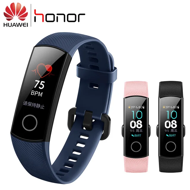 100% Оригинальные huawei Honor Band 4 Смарт Браслет дистанционное управление камера Цвет Amoled 0,95 "сенсорный экран одежда заплыва осанки detecti