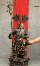 34 Tibetan Buddhist bronze Healing Chinese Copper Bronze 9 Drgon Head Flag God Statue Brass Crafts Arts