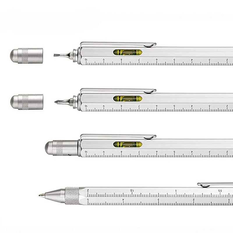 Многофункциональная ручка для инструментов, металлическая ручка с подставкой, Высококачественная шариковая ручка с сенсорным управлением, ручка для подписи