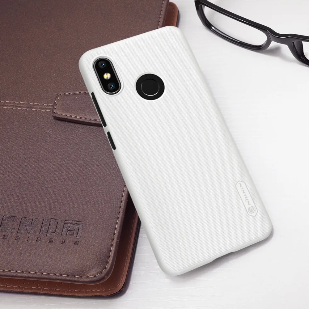 Матовый жесткий чехол NILLKIN 6 21 дюйма для xiaomi mi 8 подарочный держатель телефона