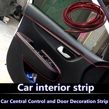 Para o Estilo Do Carro 5 m Universal DIY Decoração de Interiores Moulding Guarnição Faixa Flexível Adequado para todos os modelos de interiores de automóveis