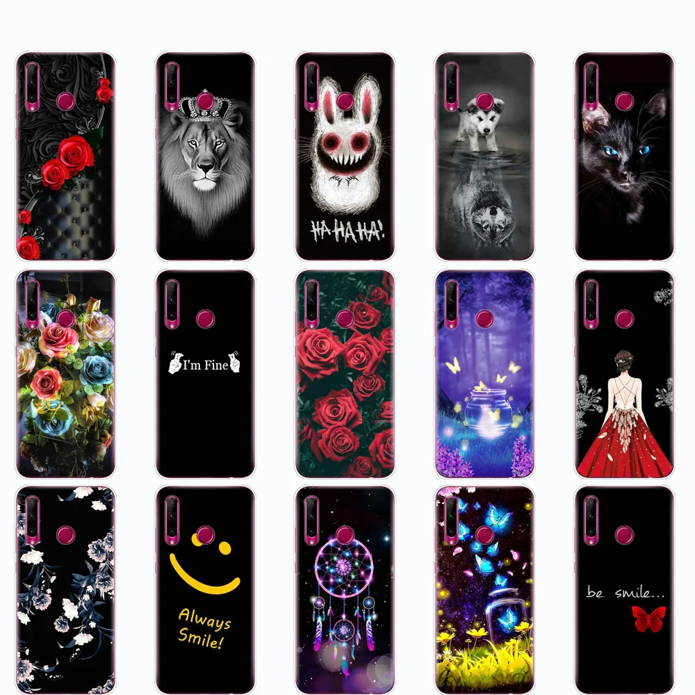 

Case for Honor 10i case HRY-LX1T Silicone TPU Back Cover For Honor 10i Honor10i 10 i 6.21 inch Print Painted Shells Bags Fundas