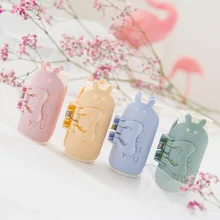 Горячая мультфильм бигуди для волос клип воздушные бигуди натуральный розовый синий ABS материал легкий и прочный развевающееся естественное пульсационное устройство