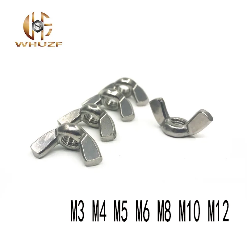 

Metric Thread DIN316 M3 M4 M5 M6 M8 M10 M12 316 Stainless Steel Wing Nuts Butterfly Nuts Brand New