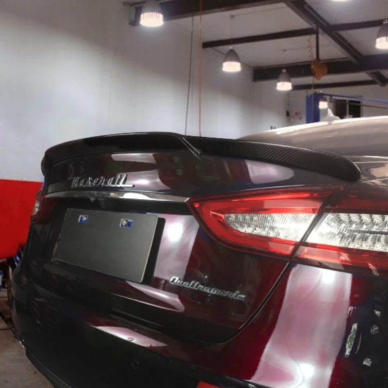Для Maserati Quattroporte автомобильный Стайлинг K Стиль углеродного волокна задний багажник спойлер для губ Splitter
