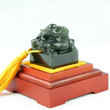 Высокое качество китайский печать императорская Нефритовая печать украшения выгравированный логотип Художественная печать для каллиграфия и рисование узор дракона