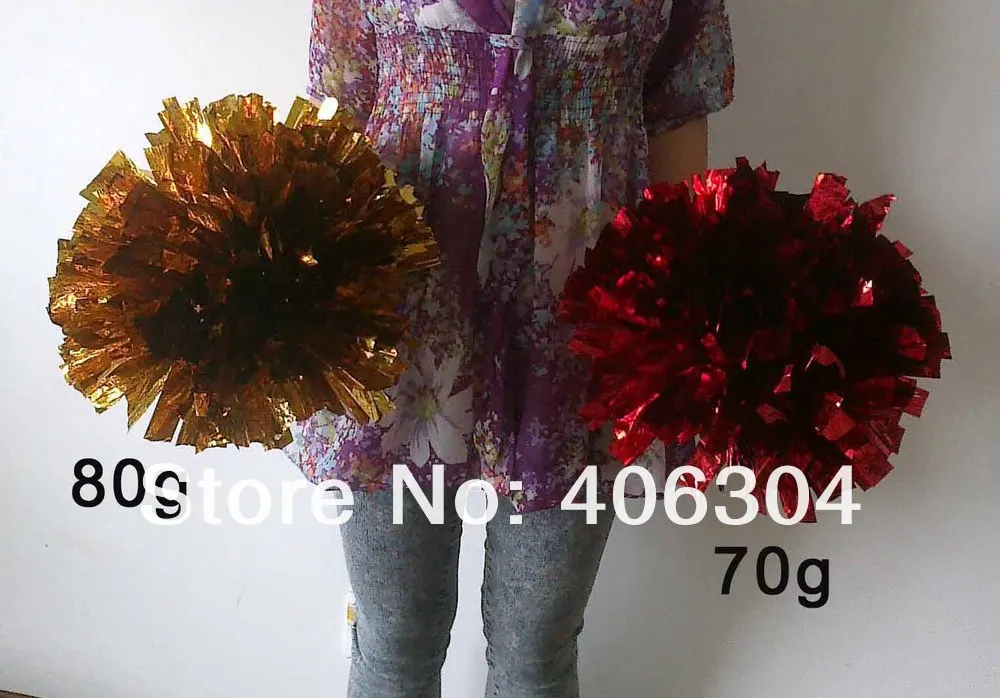 Fadeless Pompom Cheering помпон с металлическим помпоном, 80 г(5 см ширина полосы) бальный костюм