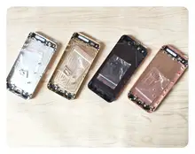 Full chassis For iphone 5 5g / 5s iphone5 Back housing 5s metal alloy cover battery door Custom IMEI ; free tracking