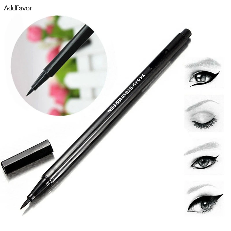 AddFavor Eye Liner Pen Waterproof Eyeliner Eye Line Not blooming Make Up Tools Natural Cosmetic