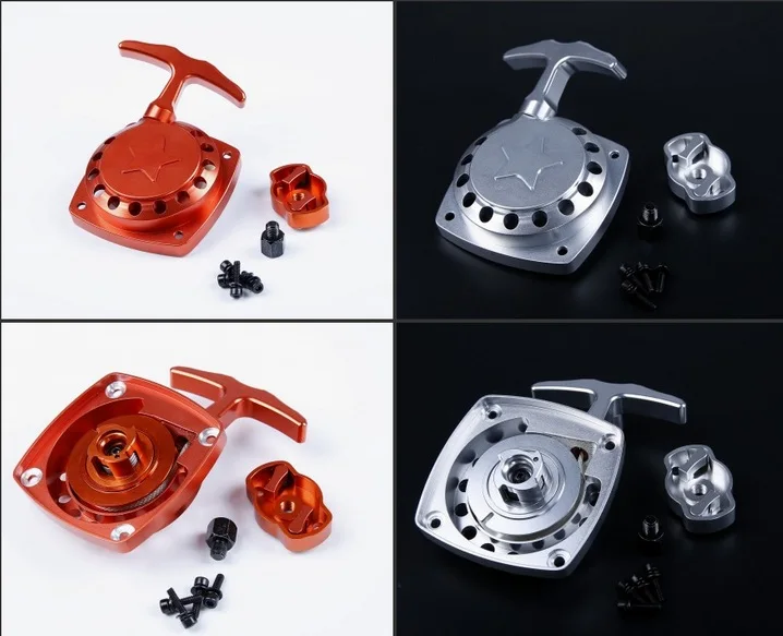 

CNC metal easily starting pull starter and driver plate fit Zenoah rovan 32cc engines rc car parts