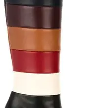 Новое поступление; женские зимние сапоги до колена; модные разноцветные сапоги на высоком каблуке в мелкую клетку; женские сапоги на грубом каблуке размера плюс 10