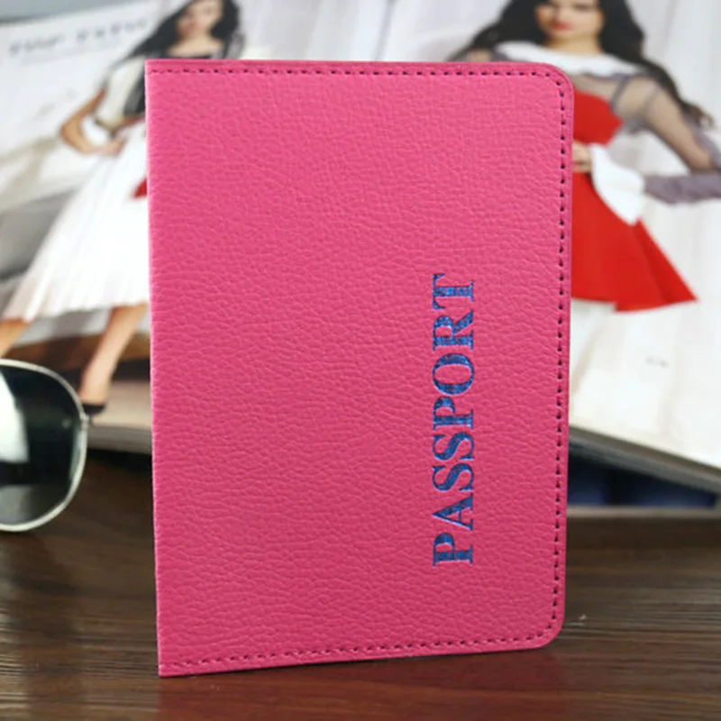 Модные однотонные милые обложки для паспорта, розовая Обложка на паспорт, российский дорожный бумажник для паспорта, защитный чехол