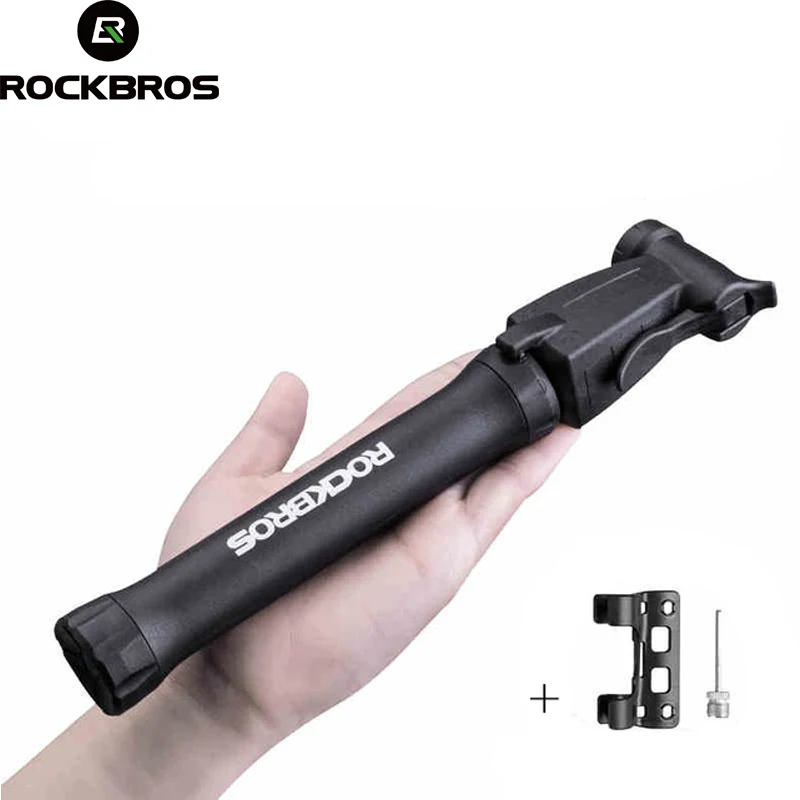 ROCKBROS Мини Портативный двунаправленный велосипедный насос 80Psi алюминиевый сплав Велоспорт Mtb дорожный велосипед воздушный насос подходит Presta Schrader Клапан