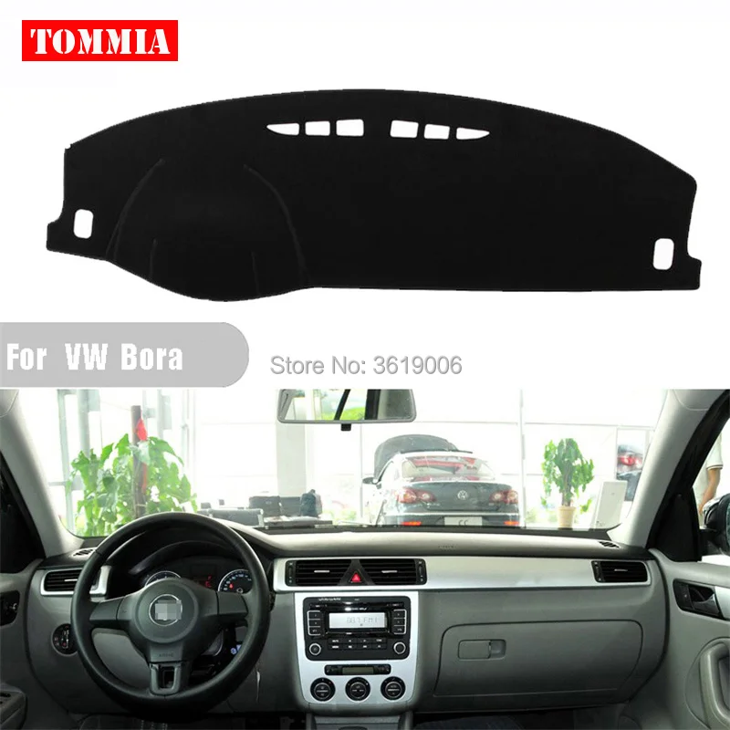 

TOMMIA Interior Dashboard Cover Light Avoid Pad Photophobism Mat Sticker For Volkswagen Bora 2008-2012