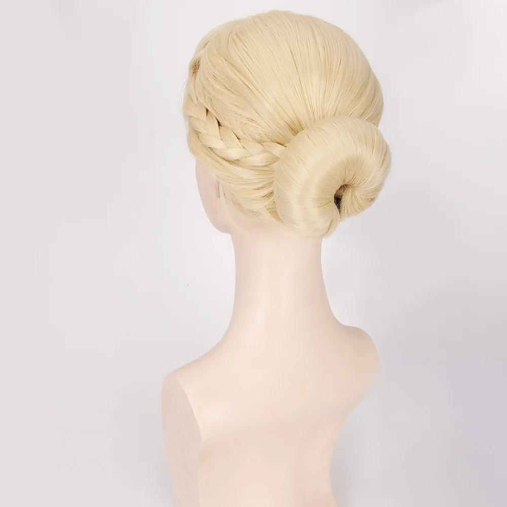 Принцесса Эльза парик Анны блонд коричневый плетеный синтетический поддельные волосы Хэллоуин костюм косплей парик+ Бесплатный парик
