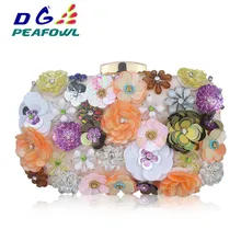 Women Flower Sequined Flower Evening Bags Clutch Bag Women Clutches Lady Wedding bag Handbag Purse цена Women Flower Sequined Flower Evening Bags Clutch Bag Women Clutches Lady Wedding bag Handbag Purse цены онлайн