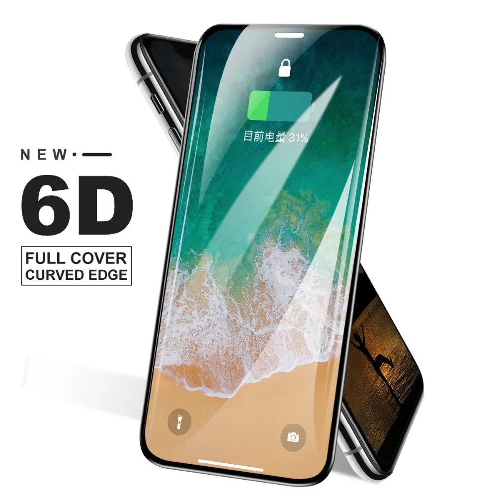 Новый защитный Стекло для айфон X XS Plus 2018 закаленное стекло на Экран протектор 5 8 6