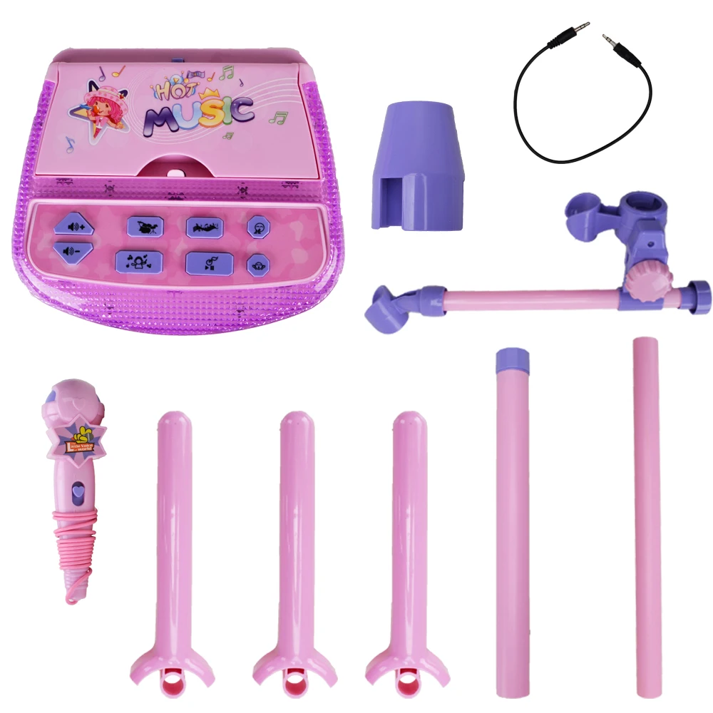  Kids Microphone Portable Microphone Bag Shape for Kids with Speaker Compatible with PC/iPad/iPhone/