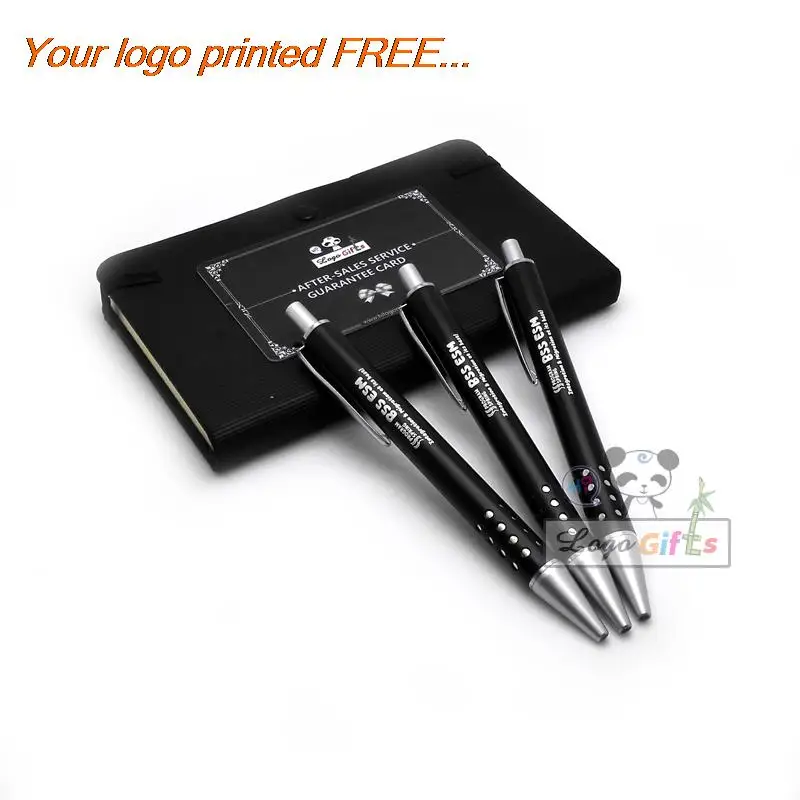 

Party gift stationery elegant ballpoint pen you can customize your logo on the pen pressed open with writing