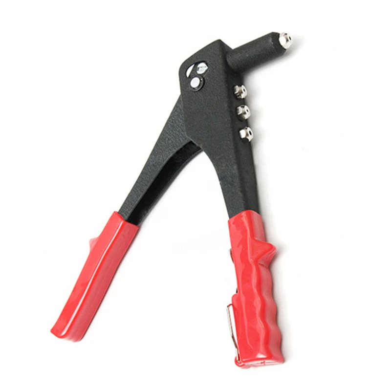 

Pop Rivet Gun Kit Manual Hand Riveter Heavy Duty Tool Repair 40 Rivets Comfortable Vinyl Grip Steel Iron Rivets Gun Hand Tool