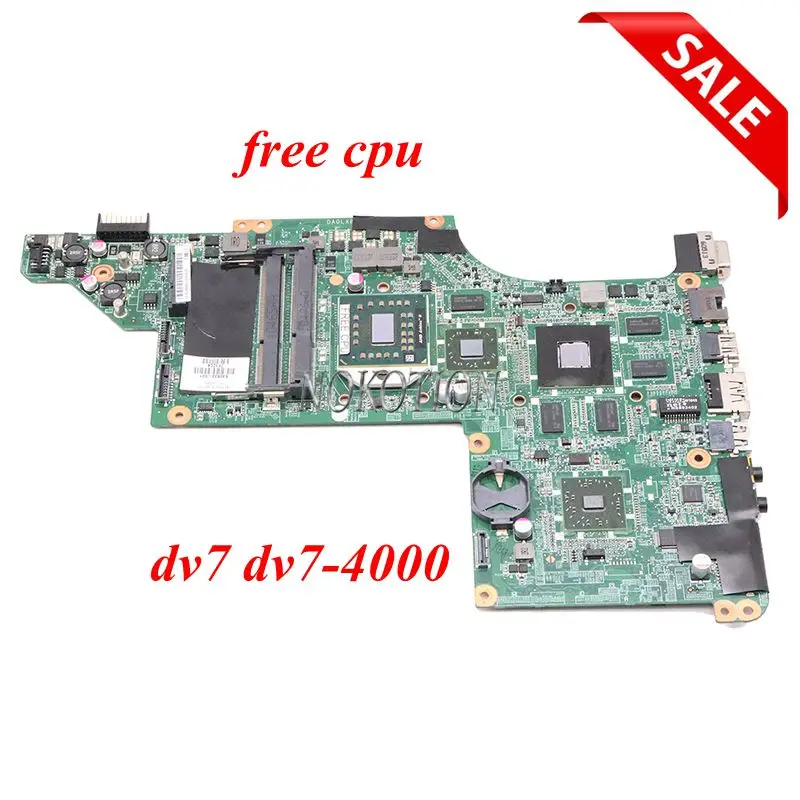 NOKOTION 615687-001 аккумулятор большой емкости DA0LX8MB6D1 для hp DV7-4000 серийная материнская плата для ноутбука Разъем S1 HD5650 1GB Процессор